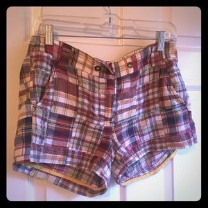 Jcrew madras shorts city fit 6